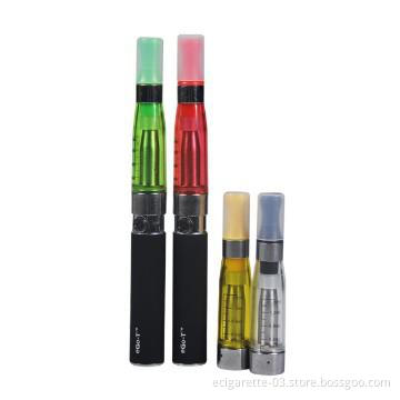 Classic black and chrome  e cigarette kits eGO T with CE4 Clearomize